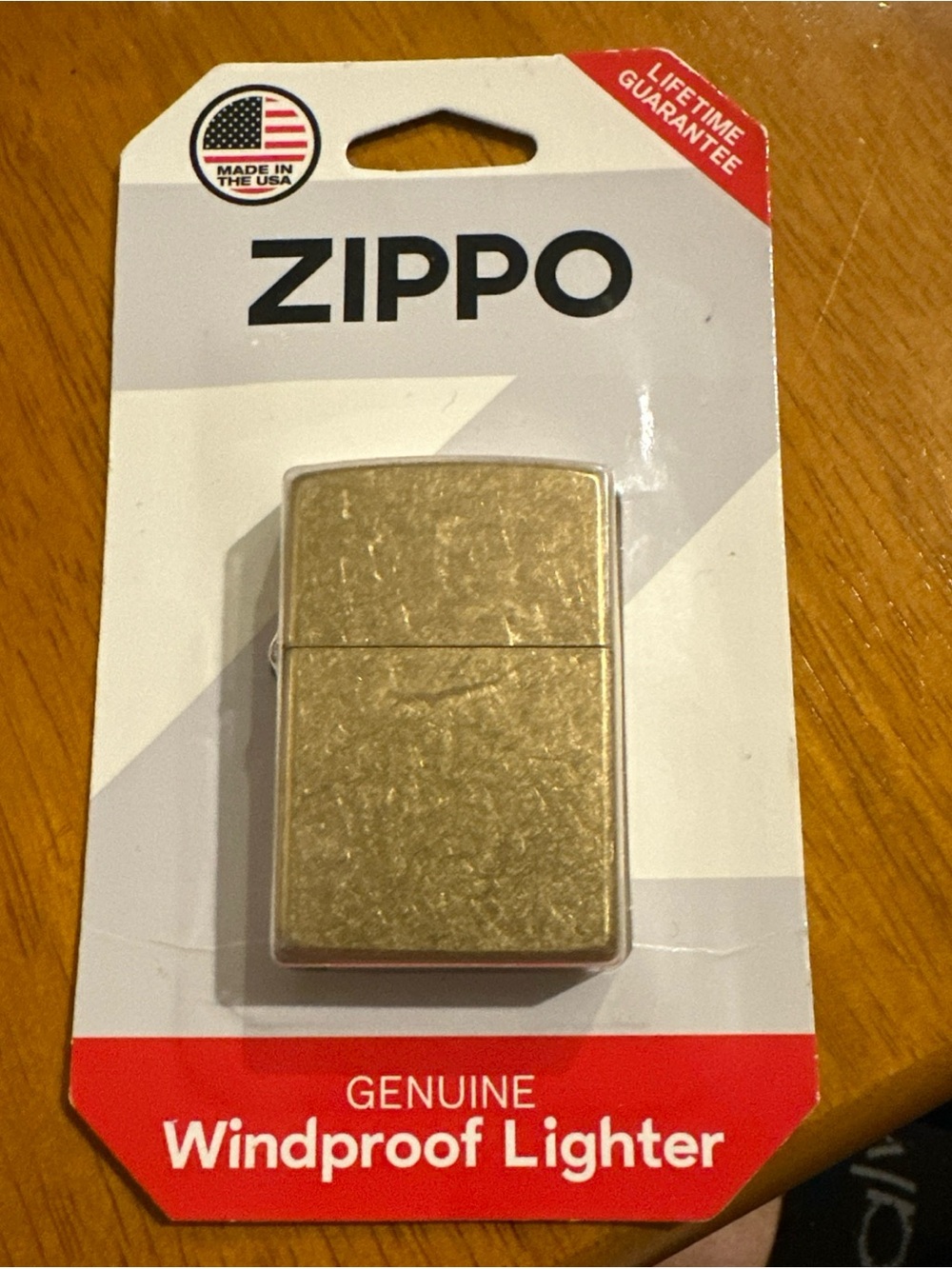 Zippo Brass Windproof Lighter - Gold Finish